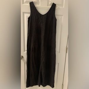 Chico’s Linen Maxi Dress Black